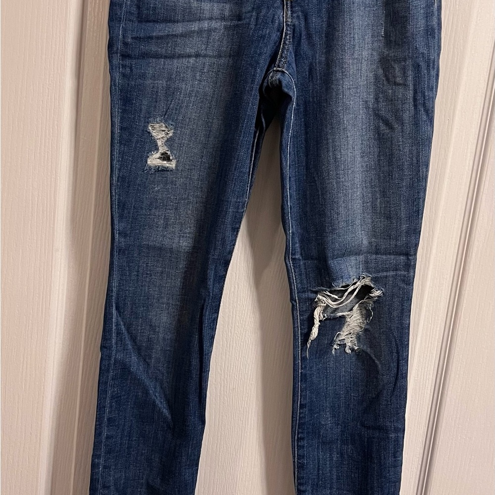 Joe's Jeans Dark Blue Distressed Skinny Jeans